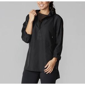 Tavi Noir Zip Front Pullover Jacket Black Size XSmall Wind & Rain Resistant